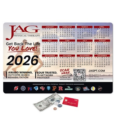 Origin'L Fabric® Heavy Duty Fabric Calendar Counter Mat-11"x17"x1/8"